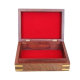 wooden box / casket of mahogany